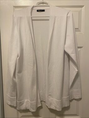Urban Coco White Open-Front Women's Cardigan Sweater